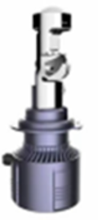 Автолампа LED Н 7 к-т HeadLight  A80 LENS (радиатор+вентилятор) 40w 5700K 4000Lm #A80-H7