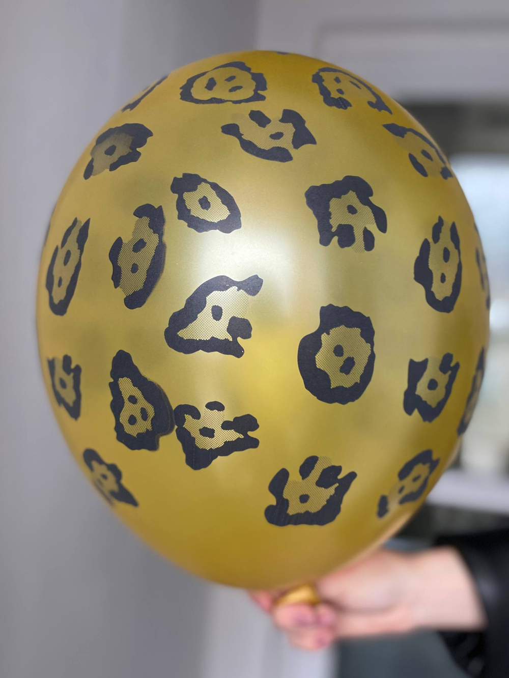 Воздушный шар с рисунком принт леопард 35см ПАЛИТРА №4335