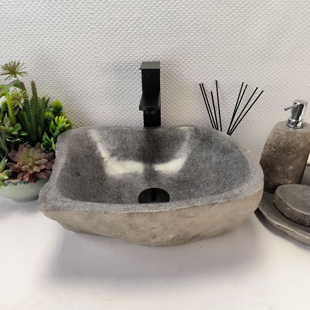 Раковина из речного камня RS-63895 (40*35*15) 0120