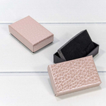 Коробка Ювелирная 8х5х2.5 см Набор 2 шт "Кожа крокодила" (Розовый)