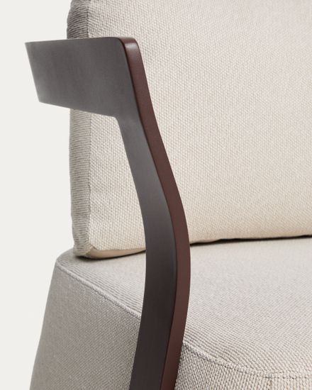 Уличное кресло Tamaris из алюминия коричневого цвета