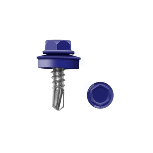 Саморез кровельный RAL5002 5,5х19 ультрамарин 100шт/упак