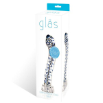 Мерцающий стеклянный фаллоимитатор, 18 см