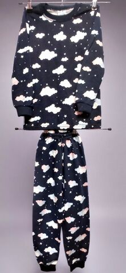 Пижама брючная детская "Облака", размер 122