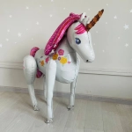 Фольгированный шар-фигура стоячая «Нежный единорог» AIR, 117 см