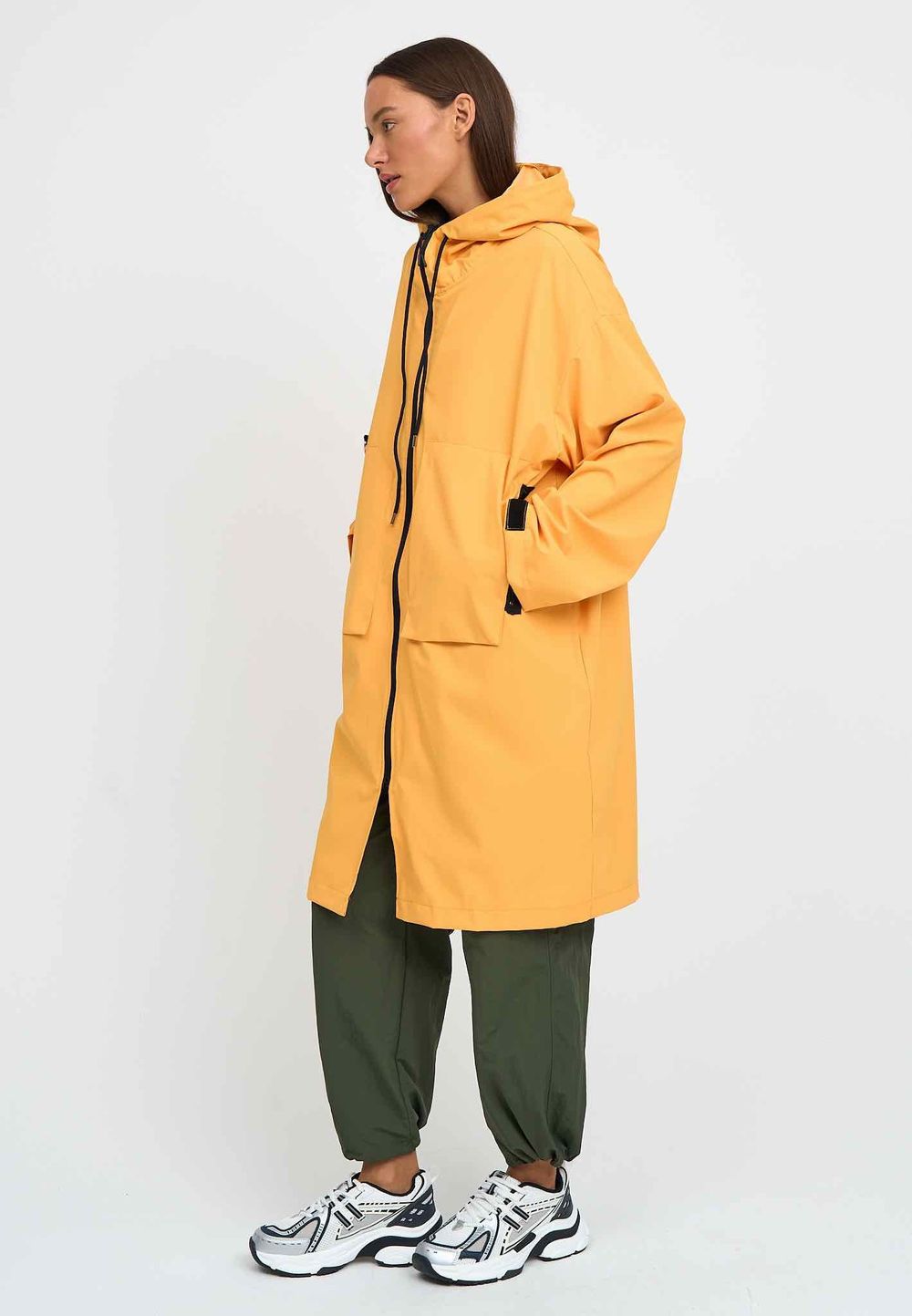 Плащ Kefirmaykifer Оверсайз желтый