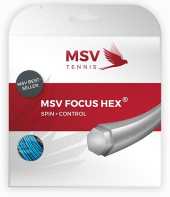 Теннисные струны MSV Focus Hex (12 m) - sky blue