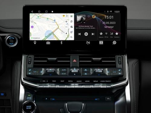 Мультимедиа блок с навигацией для Toyota Land Cruiser 300 (штатный экран 12.3" с JBL и 360) - Kuberg BNR-23LCQI на Android 10, Быстрая, CarPlay, 4G SIM-слот