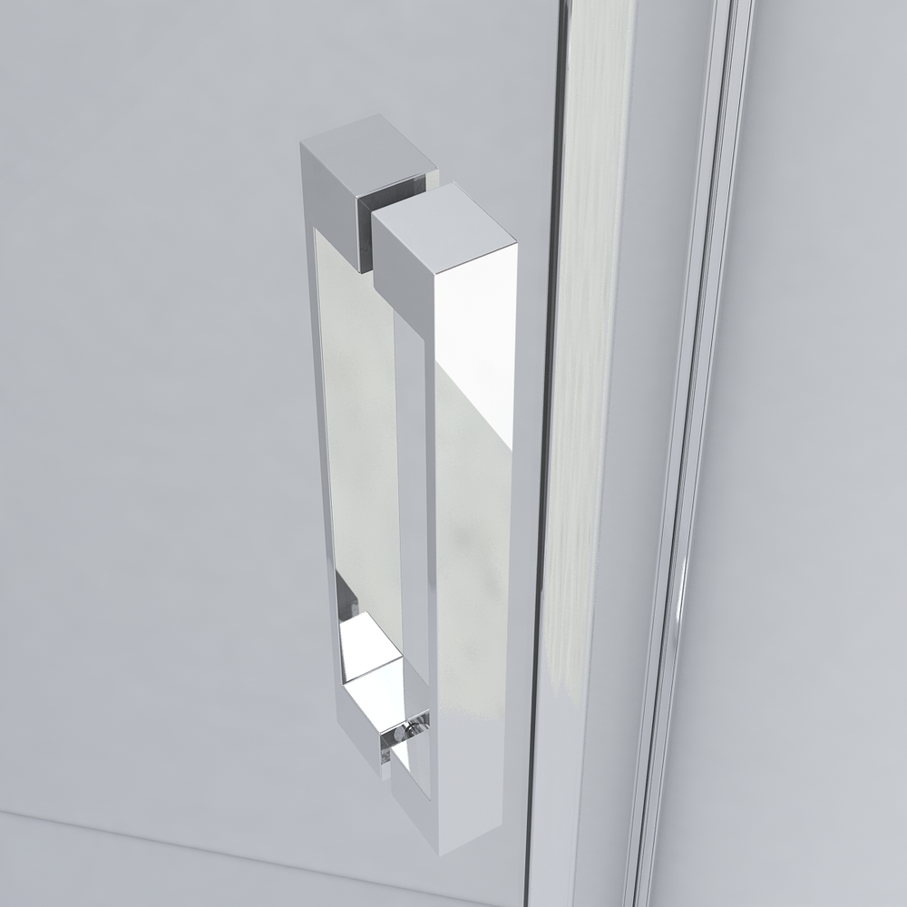 Душевой уголок Stresa VSP-1S100CLB, 1000*1000, черный, стекло прозрачное