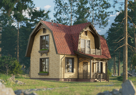 Ламинированная черепица Docke Серия Dragon Standard, Красный  2.38м2