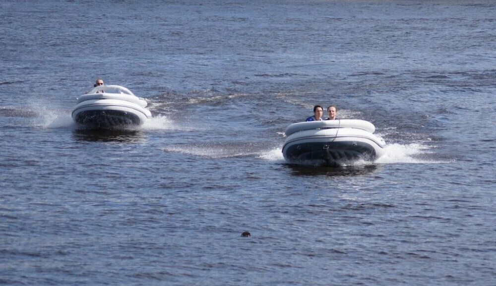 Надувная ПВХ-лодка BADGER Air Line 420, Серый