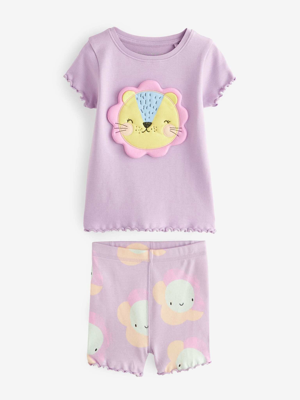 Пижама для девочки Next Q63-712, 3 шт., Сиреневый, Голубой