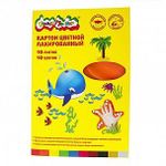 Картон цв. лакиров. 10 цв. 10 л. А4 Каляка-Маляка в папке
