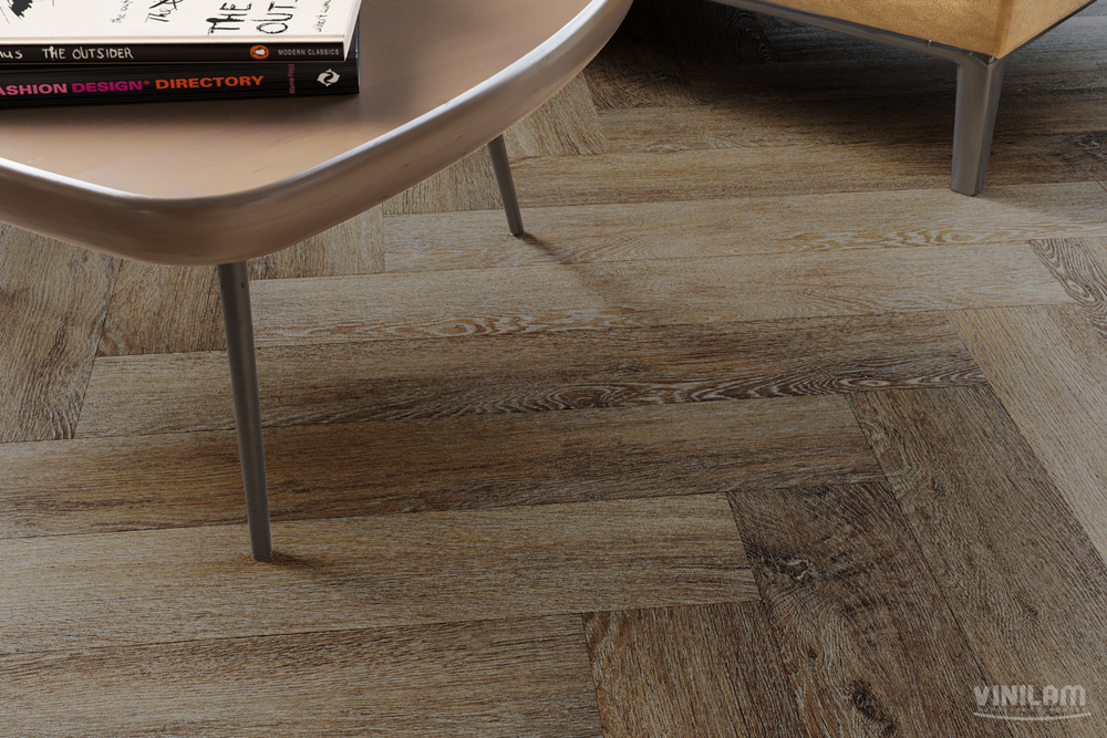 Виниловый ламинат VINILAM PARQUET Herringbone GD11377 Паркет Тусон Glue