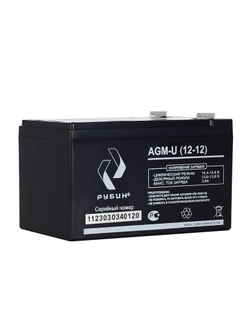 Аккумулятор РУБИН 12V 12Ah AGM
