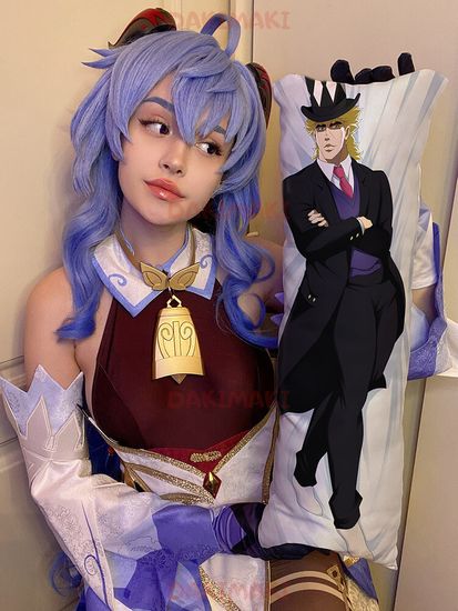 Мини дакимакура Спидвагон Роберт Э.О. из Невероятное приключение ДжоДжо арт. M0789, 60х20 см