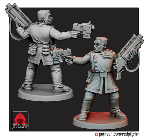 Inquisition Свита Инквизитора Боец с дробовиком и болт-пистолетом миниатюра для AOS,Waha, Настольная игра, НРИ, Варгейм, РПГ