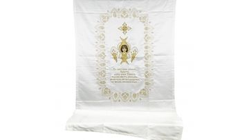 Погребальный набор парча "Икона ангел шестикрылый"