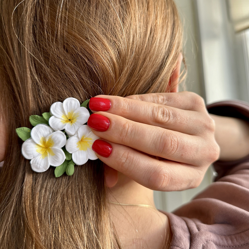 Молд силиконовый для творчества " Цветы плюмерии" 6 см / Форма для мыла, воска, гипса и эпоксидной смолы