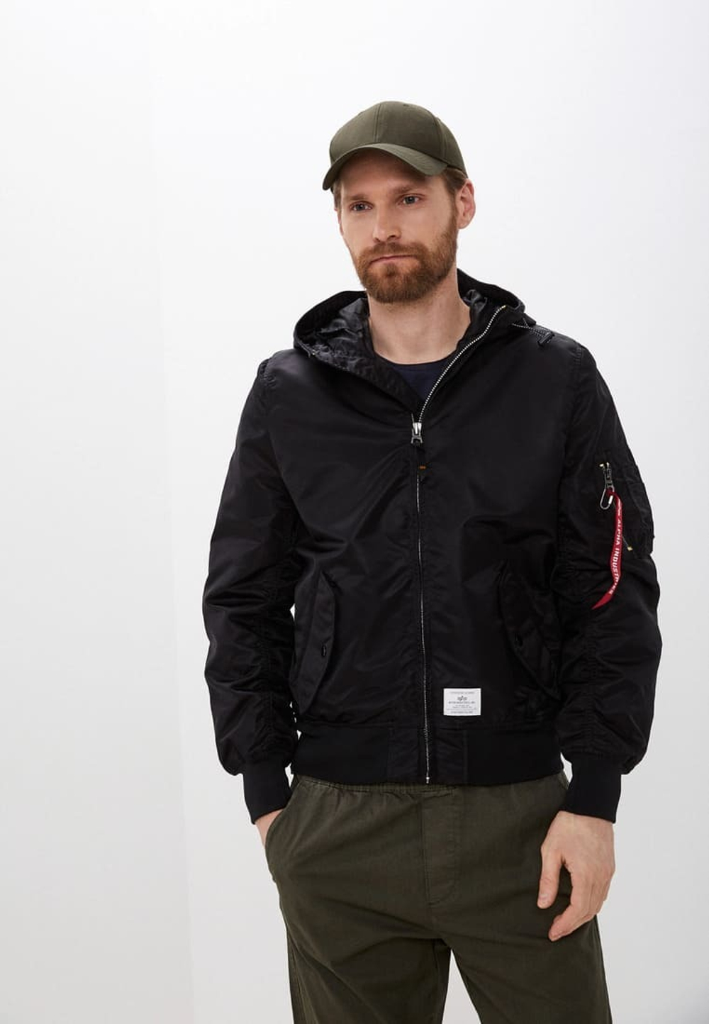 Куртка Бомбер L-2B Hooded GEN II (черная - black)