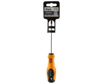 Отвертка крестовая PH1 100мм двухцветная прозрачная ручка JADEVER JDSD6914