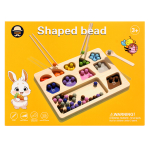 Развивающая игрушка деревянная Шарики, сортируем по цветам, коробка C-41821