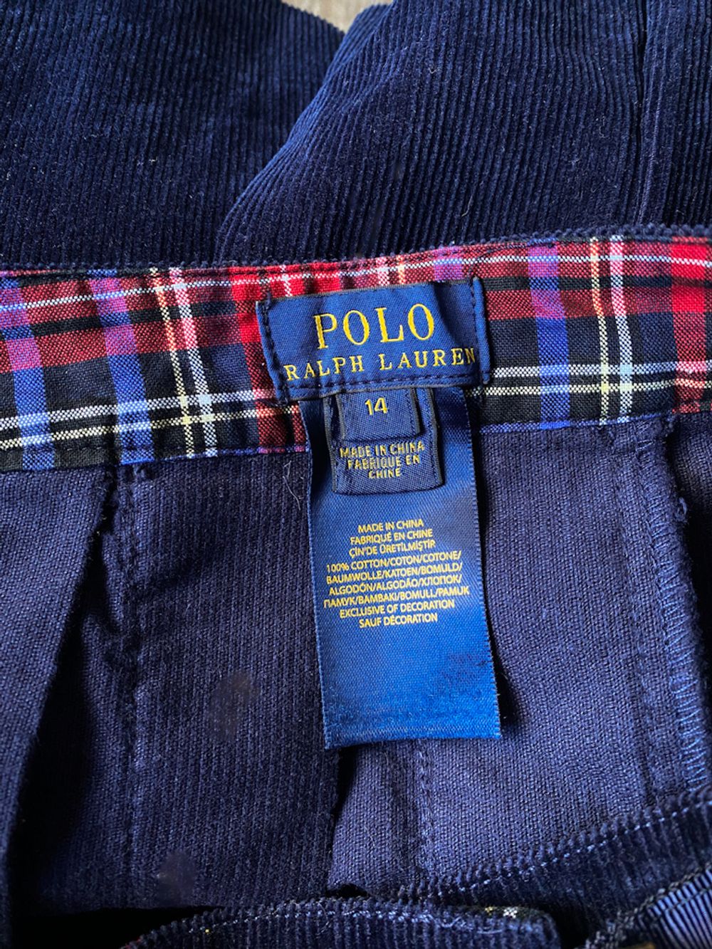 Вельветовая юбка Ralph Lauren, 164