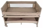 PITUSO Манеж-кровать Valencia, Beige/Бежевый,опуск.бортик, 2 уровня,лаз на молнии,125*65 см
