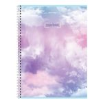 Тетрадь А4, 80 л., BRAUBERG, гребень, клетка, глянцевый лак, "CLOUD", 404053, 4шт