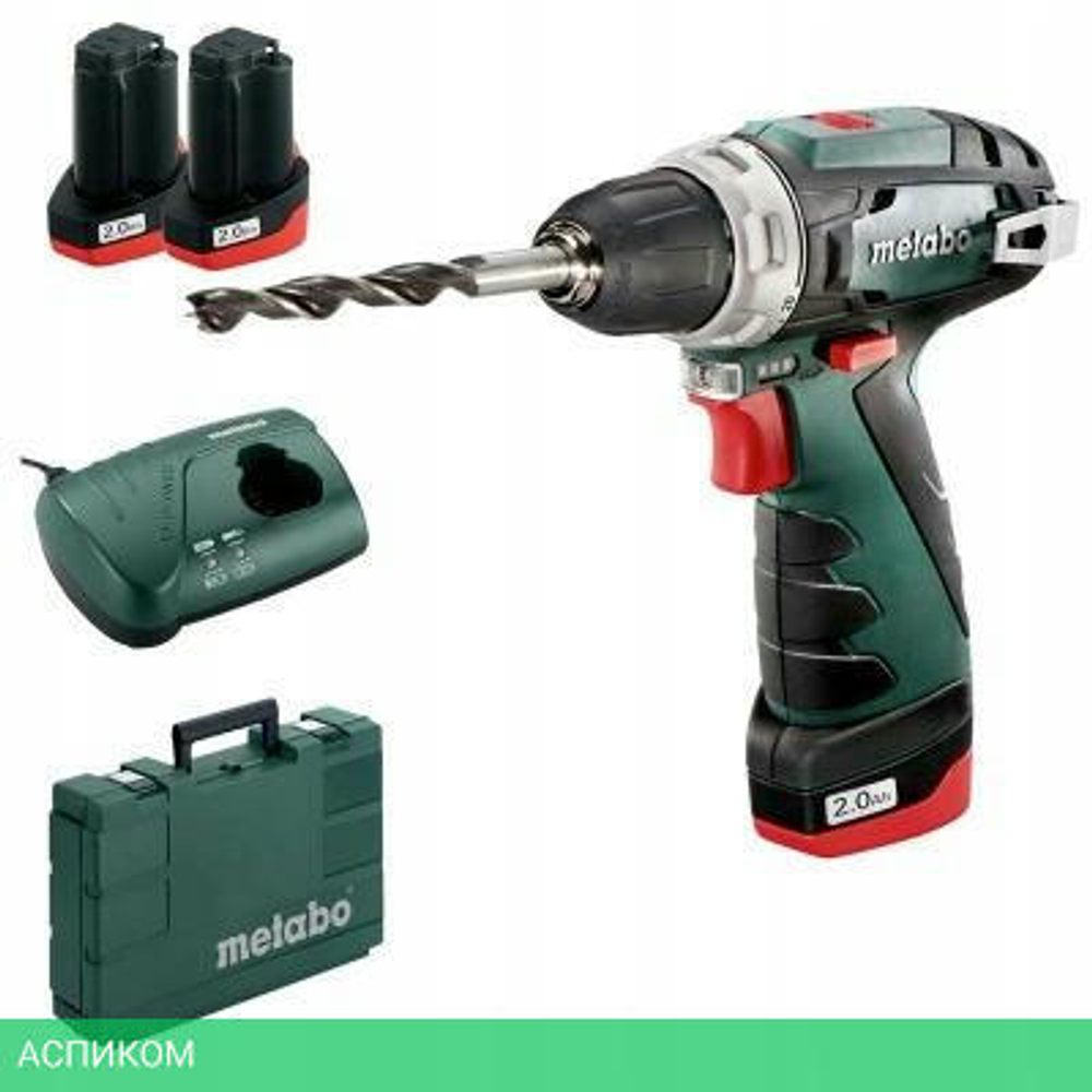 Дрель-шуруповерт Metabo BS Basic с 2-мя АКБ, кейс (600984500)