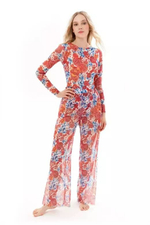 Брюки "Гранаты красные"