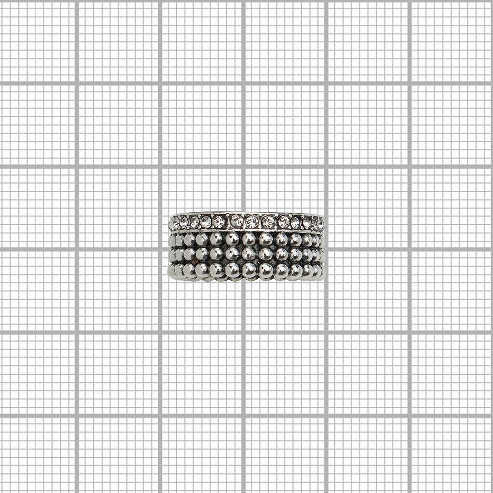 "Дайдо" кольцо в серебряном покрытии  из коллекции "Relax" от Jenavi