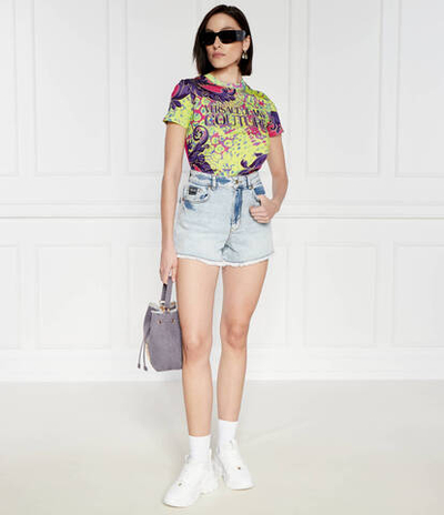 Джинсовые шорты Versace Jeans Couture - голубой(76HAD541CDW95)