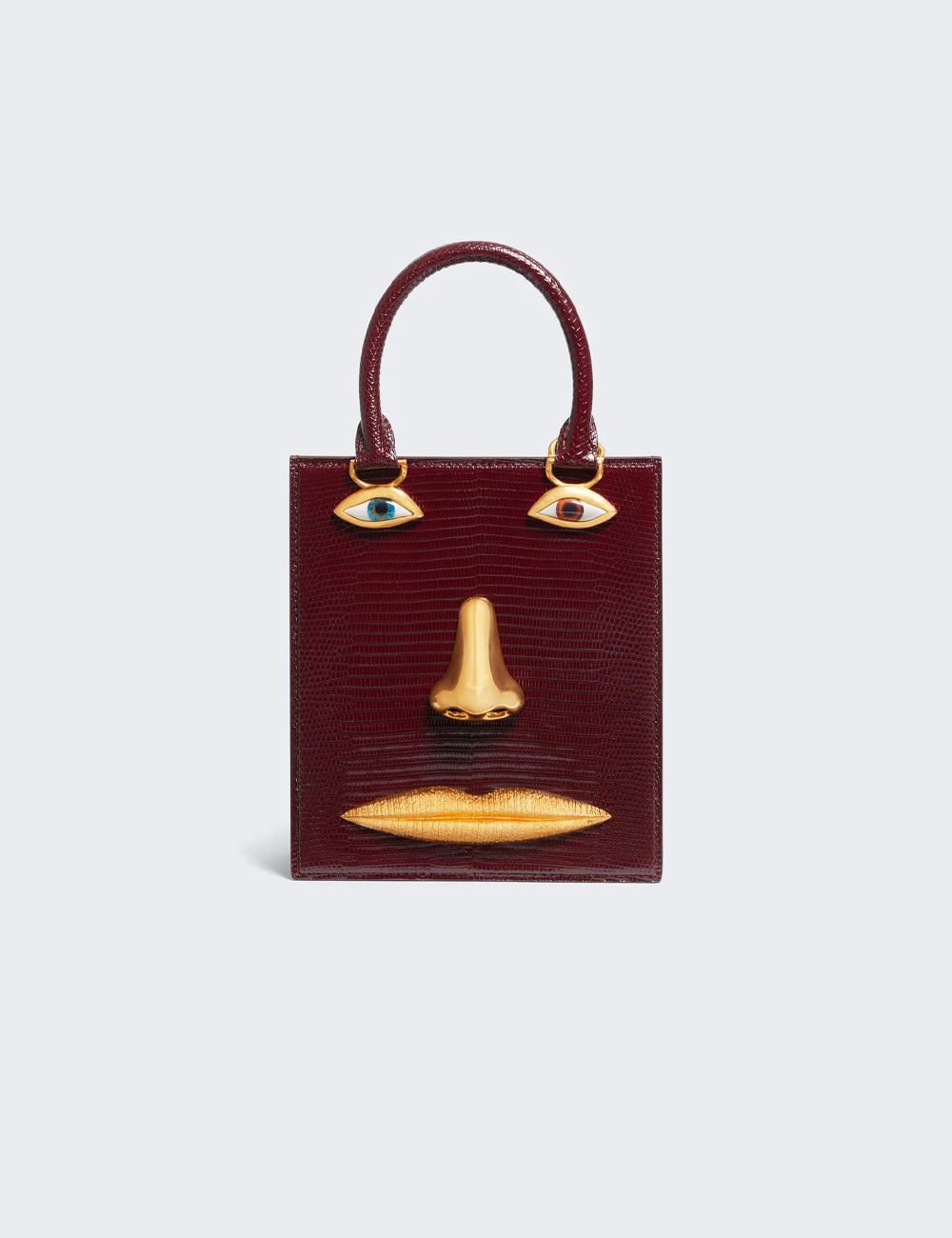 Сумка Schiaparelli Mini Face Bag "Bordeaux"