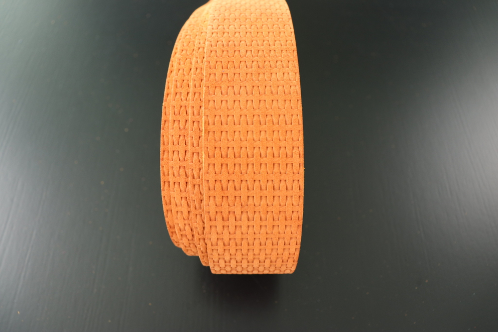 Ременная заготовка Шелк Рыжая + Плита Плетение