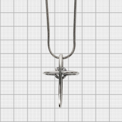 "Мозес" подвеска в серебряном покрытии из коллекции "Венгрия" от Jenavi с замком карабин