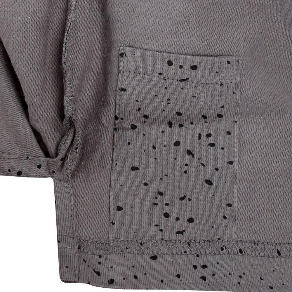 Поло серое мужское Sneaktip фото кармана