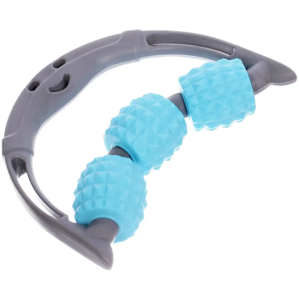 Массажер для тела роликовый «Universal» 3 ролика, 15*13*3,5 см, голубой