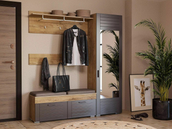 Прихожая Livorno 4 дуб бунратти / софт графит