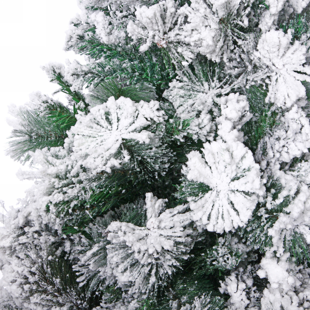 Ёлка «Морозко» 180 см, белая снежная посыпка (600 веток)