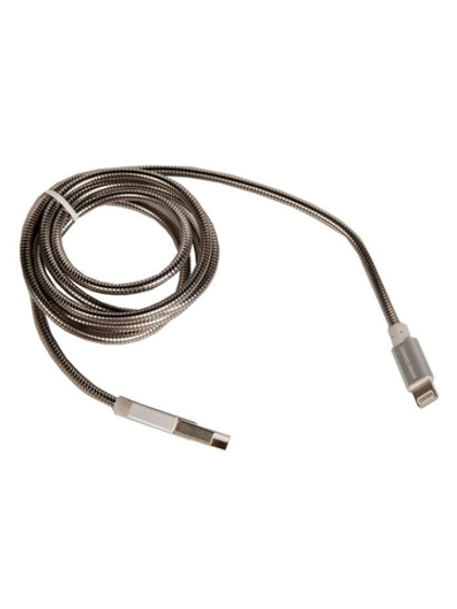 USB cable Lightning 1m армированный More Choice K31i 2.1А silver