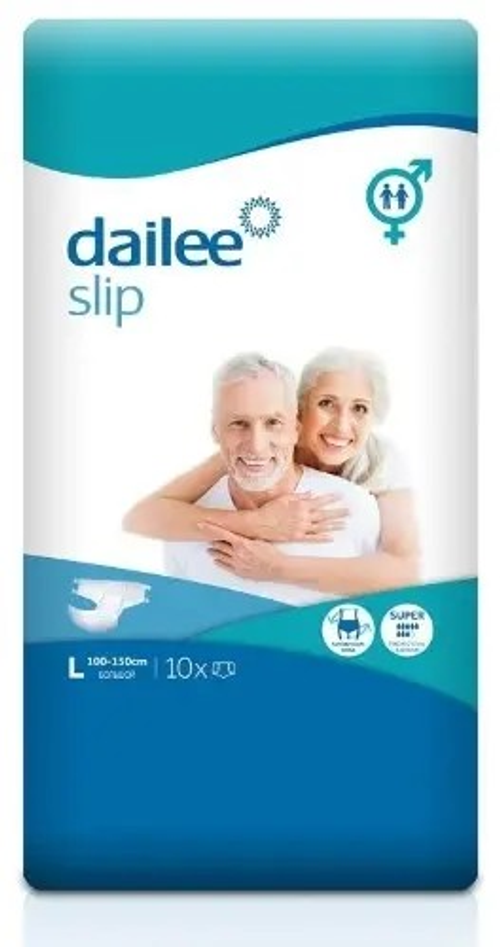 Подгузники для взрослых Dailee SUPER Large (100–150 см), 10 шт