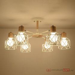 Потолочная Люстра Corf B3 Black 8 Lamps By Imperiumloft