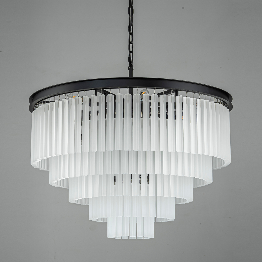 Люстра Odeon 10A black/frost