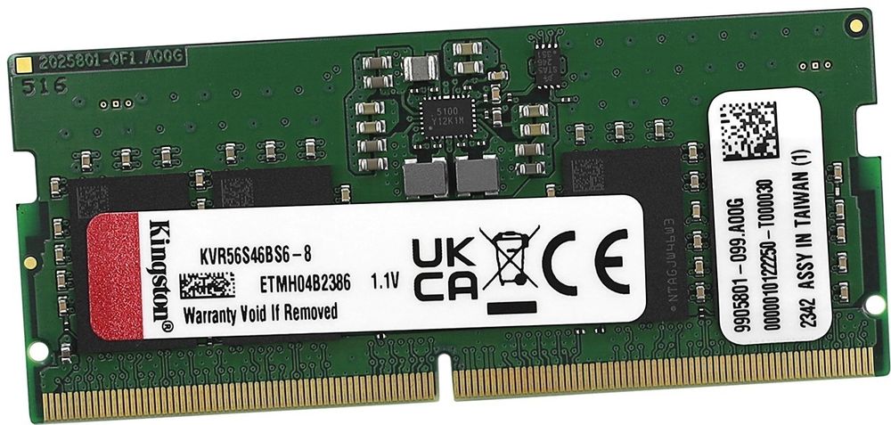 Оперативная память Kingston KVR56S46BS6-8 8 Гб