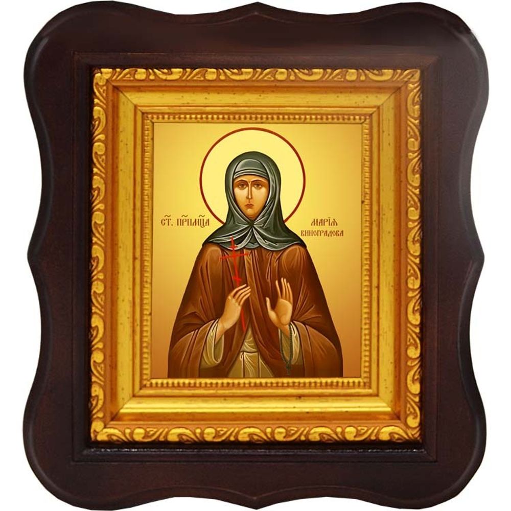 Мария Виноградова преподобномученица. Икона на холсте.