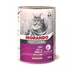 MORANDO Консервы для кошек Ягненок, паштет, 400гр