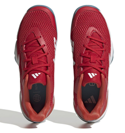 детские Кроссовки теннисные Adidas Barricade - better scarlet/cloud white/preloved red