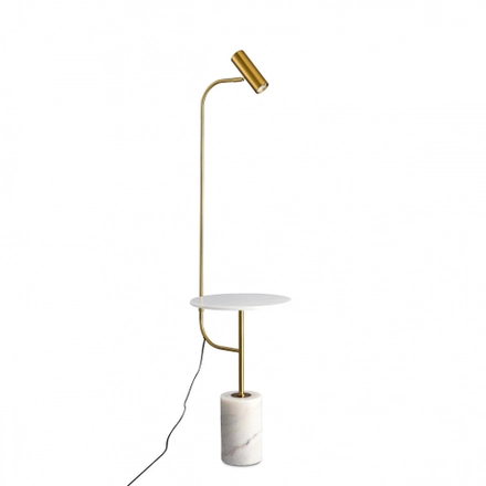 Торшер с мраморным столиком, 1хGU10 9Вт