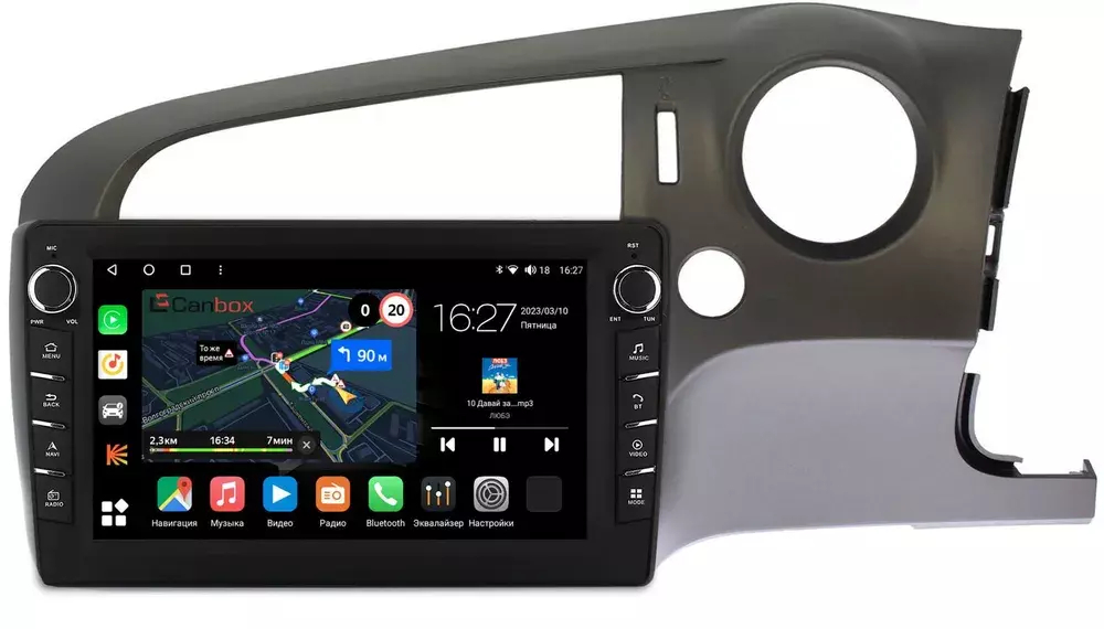 Магнитола для Honda Stream 2 2006-2014 - Canbox 10-1118 Android 10, ТОП процессор, CarPlay, 4G SIM-слот